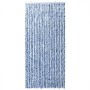 Blue and white chenille fly curtain 100x200 cm by , Mosquito nets for windows - Ref: Foro24-377371, Price: 62,65 €, Discount: %