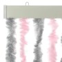 Silver gray and pink chenille fly curtain 100x220 cm by , Mosquito nets for windows - Ref: Foro24-377365, Price: 63,96 €, Dis...