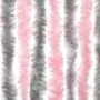 Silver gray and pink chenille fly curtain 100x220 cm by , Mosquito nets for windows - Ref: Foro24-377365, Price: 63,96 €, Dis...