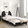 Bett mit schwarz-weißem Kunstlederkopfteil 80x200 cm von , Betten und Lattenroste - Ref: Foro24-3208059, Preis: 133,58 €, Rab...