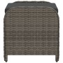 Taburete de jardín con cojín ratán sintético gris 58x46x46 cm de , Otomanas de exterior - Ref: Foro24-365734, Precio: 81,86 €...