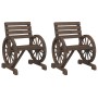 Garden chairs 2 pcs solid fir wood 58x58x78.5 cm by , Garden chairs - Ref: Foro24-365102, Price: 216,53 €, Discount: %