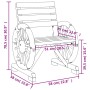 Gartenstühle 2 Stück massives Tannenholz 58x58x78,5 cm von , Gartenstühle - Ref: Foro24-365102, Preis: 215,99 €, Rabatt: %