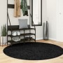 OVIEDO black short pile rug Ø 160 cm by , Rugs - Ref: Foro24-375568, Price: 68,68 €, Discount: %