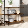 Smoked oak engineered wood kitchen cart 102x50x95 cm by , Kitchen and dining carts - Ref: Foro24-842323, Price: 89,31 €, Disc...