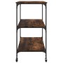 Smoked oak engineered wood kitchen cart 102x50x95 cm by , Kitchen and dining carts - Ref: Foro24-842323, Price: 89,31 €, Disc...