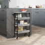 Carrito de cocina madera de ingeniería gris Sonoma 53x20x76 cm de , Carros de cocina y comedor - Ref: Foro24-842354, Precio: ...