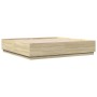 Estructura de cama con luces LED madera roble Sonoma 200x200 cm de , Camas y somieres - Ref: Foro24-3209585, Precio: 195,99 €...