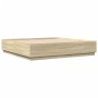 Estructura de cama con luces LED madera roble Sonoma 200x200 cm de , Camas y somieres - Ref: Foro24-3209585, Precio: 195,99 €...