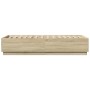 Estructura de cama con luces LED madera roble Sonoma 90x200 cm de , Camas y somieres - Ref: Foro24-3209634, Precio: 129,66 €,...