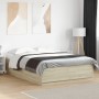 Estructura de cama madera de ingeniería roble Sonoma 140x200 cm de , Camas y somieres - Ref: Foro24-3209704, Precio: 145,71 €...