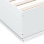 Estructura de cama madera de ingeniería blanca 150x200 cm de , Camas y somieres - Ref: Foro24-3209695, Precio: 151,76 €, Desc...