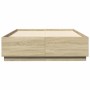 Estructura de cama madera de ingeniería roble Sonoma 150x200 cm de , Camas y somieres - Ref: Foro24-3209697, Precio: 146,99 €...