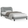 Estructura de cama con luces LED tela gris claro 100x200 cm de , Camas y somieres - Ref: Foro24-3213683, Precio: 165,54 €, De...