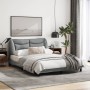 Bed frame with LED lights light gray fabric 140x190 cm by , Beds and slatted bases - Ref: Foro24-3213697, Price: 210,16 €, Di...