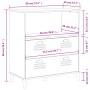 VIKEN Bücherregal aus anthrazitgrauem Holzwerkstoff, 80 x 40 x 90 cm von , Bücherregale und Regale - Ref: Foro24-374946, Prei...