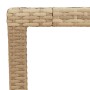 Garden table PE rattan and beige acacia wood 150x90x75 cm by , Garden tables - Ref: Foro24-368127, Price: 149,14 €, Discount: %