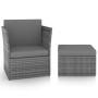 Garden chair with anthracite gray synthetic rattan stool by vidaXL, Garden chairs - Ref: Foro24-48193, Price: 147,73 €, Disco...