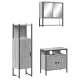 Set de muebles de baño 3 pzas madera contrachapada gris sonoma de , Muebles de baño - Ref: Foro24-3214698, Precio: 163,45 €, ...