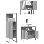 Set de muebles de baño 3 pzas madera contrachapada gris sonoma de , Muebles de baño - Ref: Foro24-3214698, Precio: 163,45 €, ...