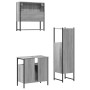 Set de muebles de baño 3 pzas madera contrachapada gris sonoma de , Muebles de baño - Ref: Foro24-3214698, Precio: 163,45 €, ...