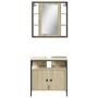 Set de muebles de baño 2 pzas madera contrachapada roble Sonoma de , Muebles de baño - Ref: Foro24-3214716, Precio: 152,47 €,...