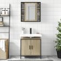 Sonoma oak plywood 2-piece bathroom furniture set by , Bathroom furniture - Ref: Foro24-3214721, Price: 165,02 €, Discount: %