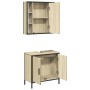 Set de muebles de baño 2 pzas madera contrachapada roble Sonoma de , Muebles de baño - Ref: Foro24-3214721, Precio: 165,02 €,...