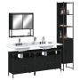 Black plywood 4-piece bathroom furniture set by , Bathroom furniture - Ref: Foro24-3214685, Price: 273,98 €, Discount: %