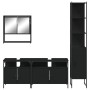 Black plywood 4-piece bathroom furniture set by , Bathroom furniture - Ref: Foro24-3214685, Price: 273,98 €, Discount: %