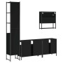 Black plywood 4-piece bathroom furniture set by , Bathroom furniture - Ref: Foro24-3214685, Price: 273,98 €, Discount: %