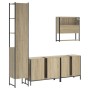 Sonoma oak plywood 4-piece bathroom furniture set by , Bathroom furniture - Ref: Foro24-3214691, Price: 256,99 €, Discount: %