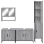 Bathroom furniture set 4 pieces sonoma gray plywood by , Bathroom furniture - Ref: Foro24-3214693, Price: 253,88 €, Discount: %