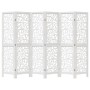 White Paulownia solid wood 6-panel dividing screen by , Room dividers - Ref: Foro24-358745, Price: 142,99 €, Discount: %