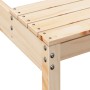 Mesa de picnic madera maciza de pino 110x134x75 cm de , Mesas de jardín - Ref: Foro24-832557, Precio: 83,99 €, Descuento: %