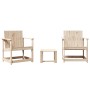 Garden furniture set 3 pieces solid pine wood by , Garden chairs - Ref: Foro24-832630, Price: 94,59 €, Discount: %