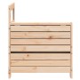 Garden sofa with armrest side table solid pine wood by , Outdoor sofas - Ref: Foro24-844878, Price: 60,17 €, Discount: %