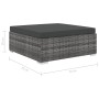 4-teiliges Gartenmöbel-Set und graue synthetische Rattankissen von vidaXL, Gartensets - Ref: Foro24-46779, Preis: 377,45 €, R...