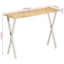 Console table with natural edge solid mango wood 105x33x76 cm by , console tables - Ref: Foro24-372764, Price: 140,28 €, Disc...