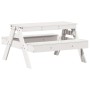 Mesa de pícnic para niños madera maciza pino blanco 88x97x52 cm de , Mesas de jardín - Ref: Foro24-832597, Precio: 80,69 €, D...