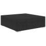 Reposapies seccional con cojín 1 uds ratán sintético negro de vidaXL, Sofás modulares de exterior - Ref: Foro24-46802, Precio...