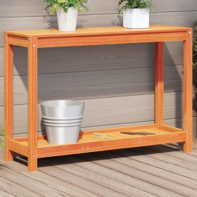 Planting table and shelf solid brown wood 108x35x75 cm by , Pot stands - Ref: Foro24-844630, Price: 84,99 €, Discount: %