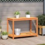 Planting table and shelf solid brown wood 108x50x75 cm by , Pot stands - Ref: Foro24-844632, Price: 74,99 €, Discount: %