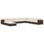 Reposapies seccional con cojín 1 uds ratán sintético negro de vidaXL, Sofás modulares de exterior - Ref: Foro24-46802, Precio...