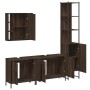 Set de muebles de baño 4 pzas madera contrachapada marrón roble de , Muebles de baño - Ref: Foro24-3214754, Precio: 267,12 €,...