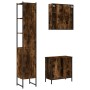 Set de muebles baño 3 pzas madera contrachapada roble ahumado de , Muebles de baño - Ref: Foro24-3214742, Precio: 201,99 €, D...