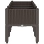 Planter with brown PP legs 160x40x42 cm by , Pots and planters - Ref: Foro24-367905, Price: 87,73 €, Discount: %