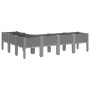 Planter with legs PP light gray 160x120x42 cm by , Pots and planters - Ref: Foro24-367907, Price: 114,99 €, Discount: %