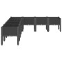 Planter with legs PP black 200x160x42 cm by , Pots and planters - Ref: Foro24-367913, Price: 148,99 €, Discount: %