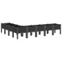 Planter with legs PP black 200x160x42 cm by , Pots and planters - Ref: Foro24-367913, Price: 148,99 €, Discount: %